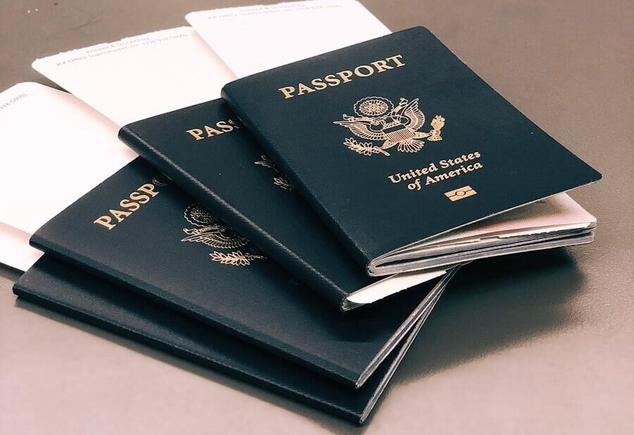 four green Passports